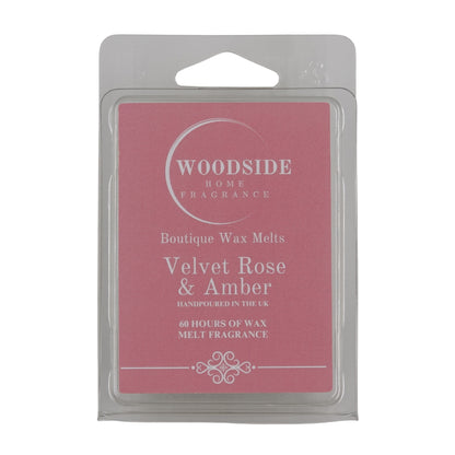 Woodside Home Fragrance Wax Melts - Velvet Rose & Amber