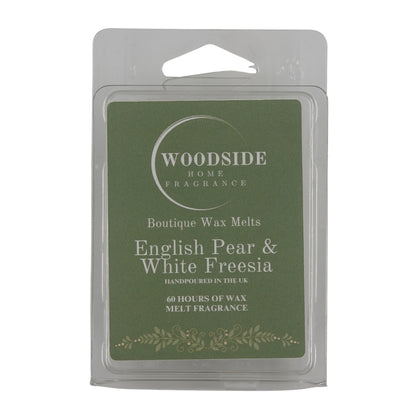 Woodside Home Fragrance Wax Melts - English Pear & White Freesia
