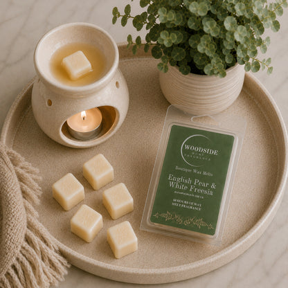 Woodside Home Fragrance Wax Melts - English Pear & White Freesia