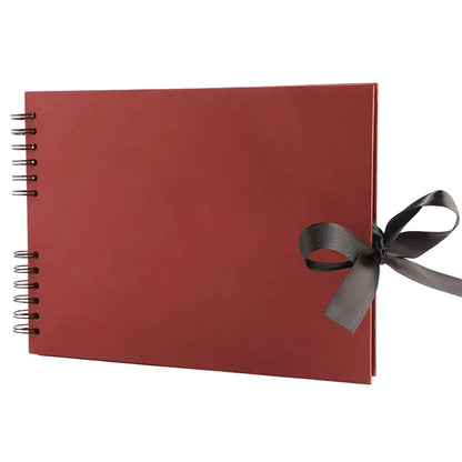 Woodside Home Living Ribbon Tie Scrap Book Style Photo Album 29cm x 21.5cm - Various Colours