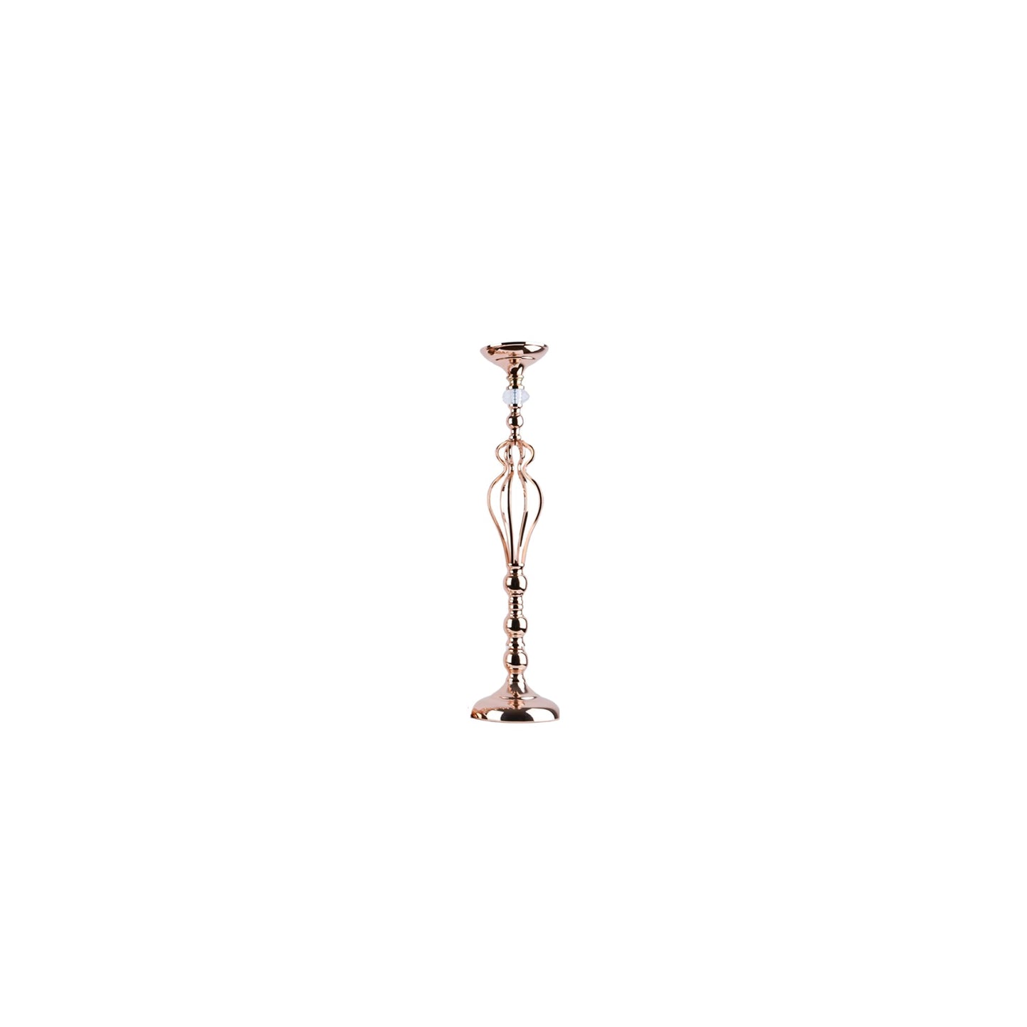 Rose Gold Metallic Candle / Floral Display Holder