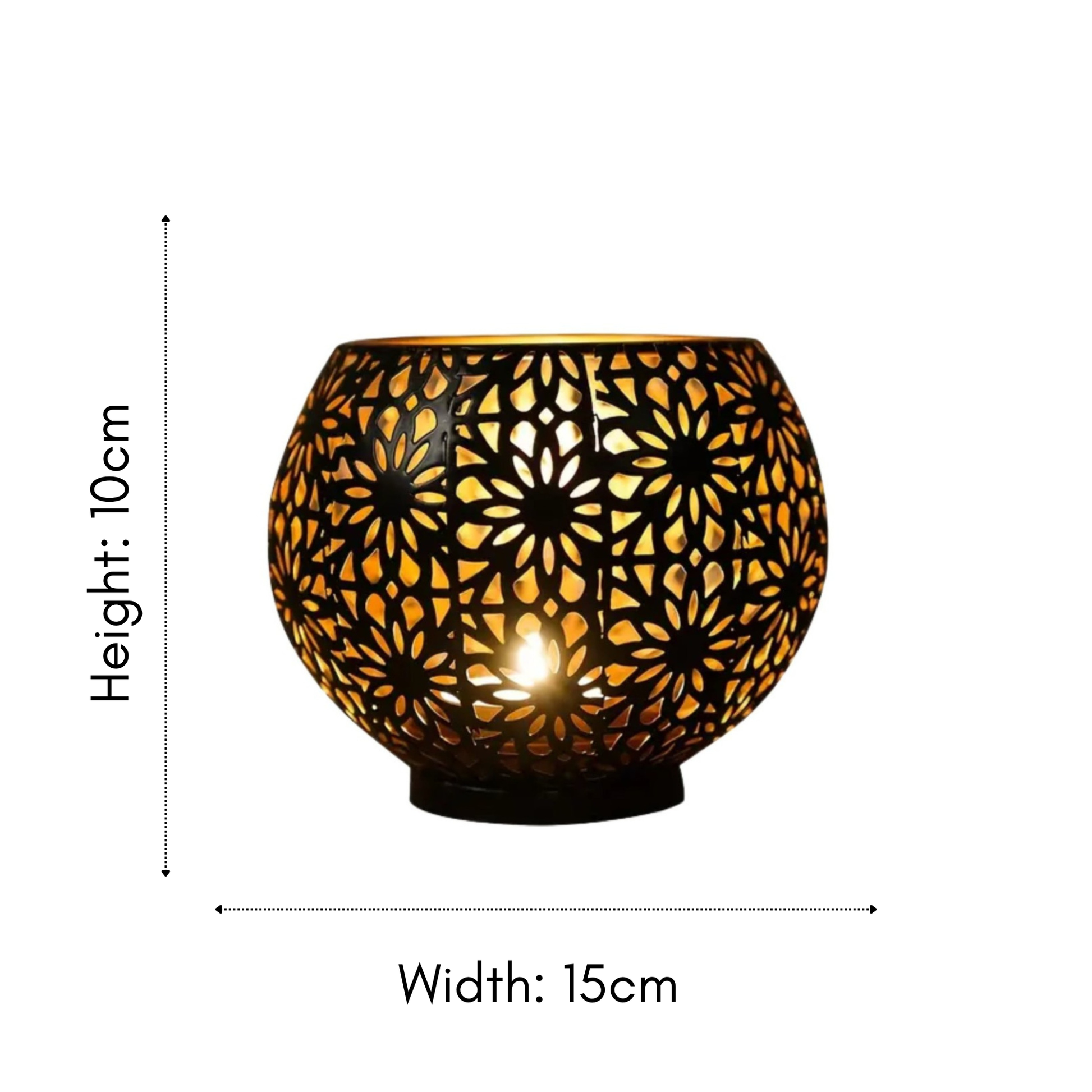 Metal Silhouette Candle Holder