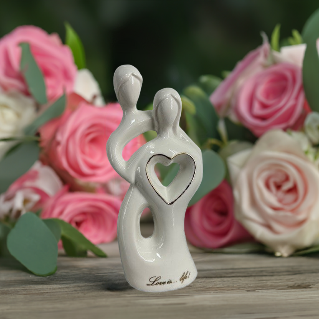 Love is Life Porcelain Cake Topper/Figurine