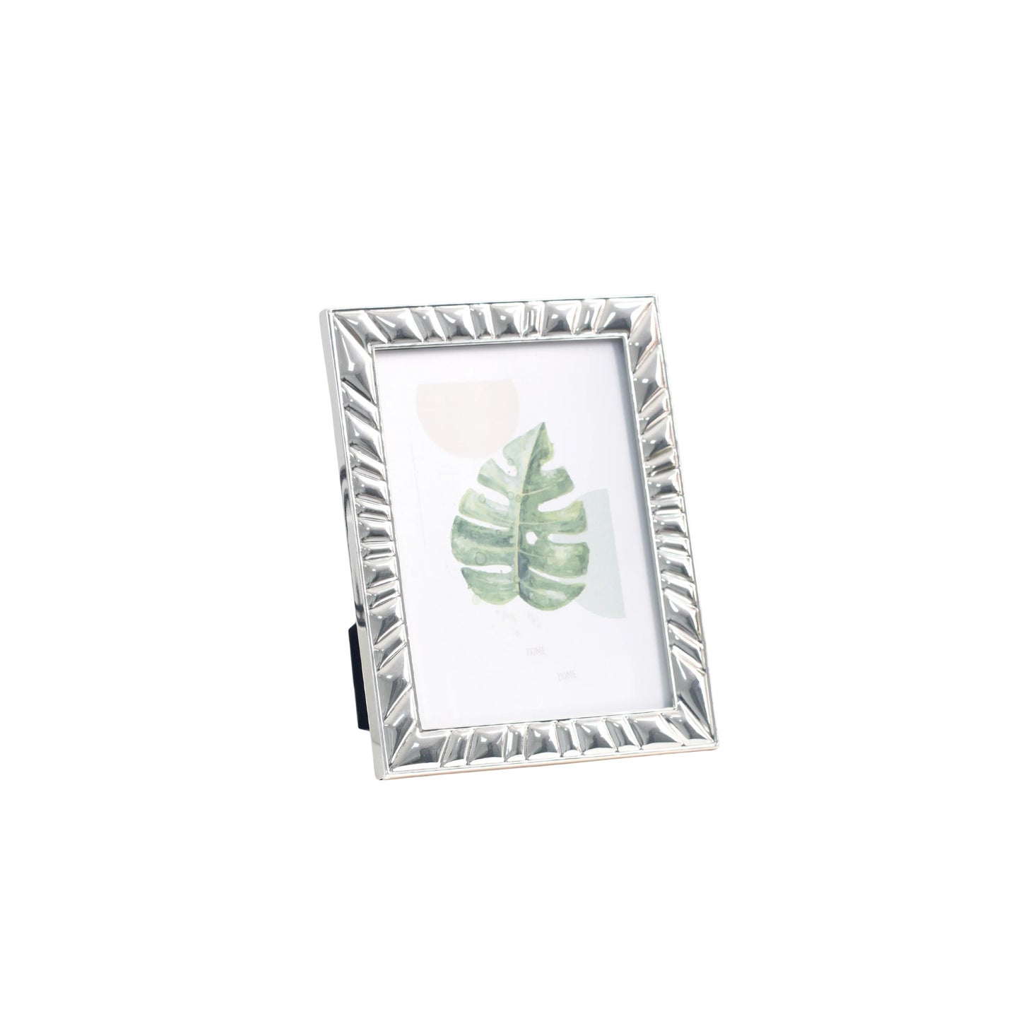 Woodside Home Living Patterned Edge Silver  Plated Photo Frame - Various Sizes